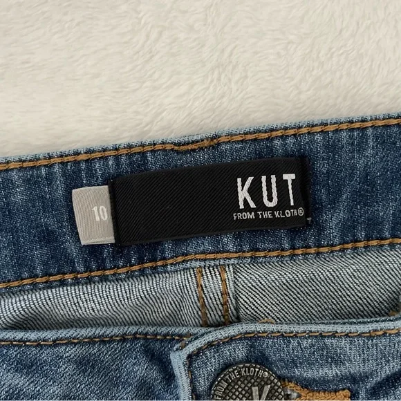 Kut from the Kloth Catherine Fab Ab High Rise Boyfriend Jeans Stretch Denim - Picture 4 of 16